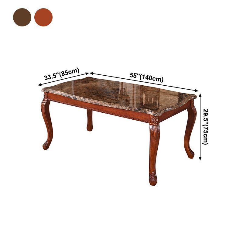 Solid Wood Victorian Rectangular Table Indoor Table with 4 Legs Clearhalo ' dining_table' 'Dining Tables & Seating' 'Dining Tables' 'furn' 'furn_dining_table' 'Furniture' 'furniture_dining_table' 'Kitchen & Dining Furniture' 'kitchen&dining_furn' 'kitchen' 'kitchen_dining_table' 1200x1200_484bd34c-cea8-4880-8b77-db69da5ac7a5