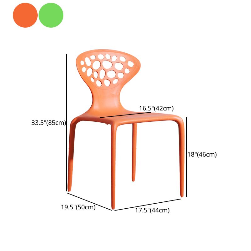 Scandinavian Plastic Patio Dining Side Chair Open Back Dining Side Chair Clearhalo 'Dining Chairs' 'Dining Tables & Seating' 'dining_chair' 'furn' 'furn_dining_chair' 'Furniture' 'furniture_dining_chair' 'Kitchen & Dining Furniture' 1200x1200_484d00fa-6068-4c63-8b38-7fa30ad688a5