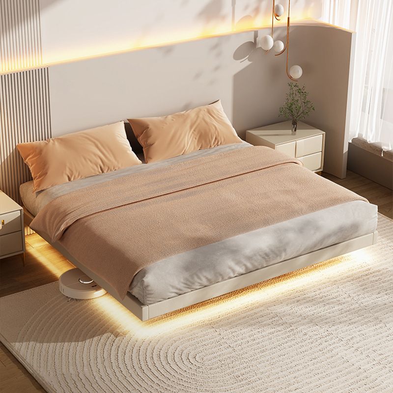 Solid Wood Platform Bed Frame Contemporary White Platform Bed