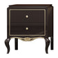 Traditional Bedside Cabinet Solid Wood Bed Nightstand with Legs