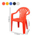 Contemporary Style Arm Chair Plastic Slat Back Stacking Dining Side Chair Clearhalo ' kitchen&dining_furn' 'Dining Chairs' 'Dining Tables & Seating' 'dining_chair' 'furn' 'furn_dining_chair' 'Furniture' 'furniture_dining_chair' 'Kitchen & Dining Furniture' 'kitchen' 1200x1200_484e12eb-5253-4fec-a1b3-2d80f8f20da0