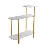 Mesa lateral rectangular contemporánea Top 4 patas Tabla Fin