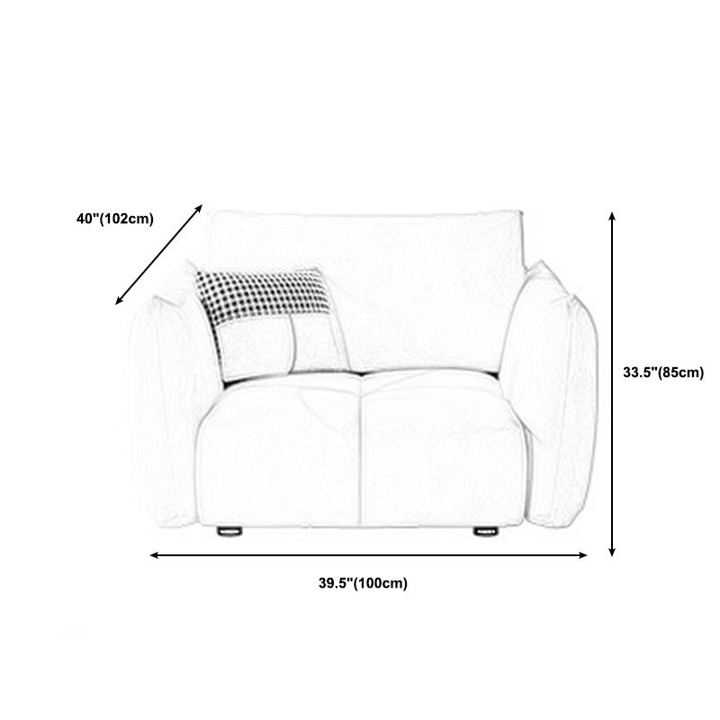 Velvet Living Room Square Arm Standard Cushions Contemporary Seating Clearhalo 'furn' 'furn_sofas' 'Furniture' 'furniture_sofas' 'kitchen' 'kitchen_sofas' 'Living Room Furniture' 'Sofa' 'sofas' 1200x1200_484f06f5-5127-4203-952a-a070df335a40