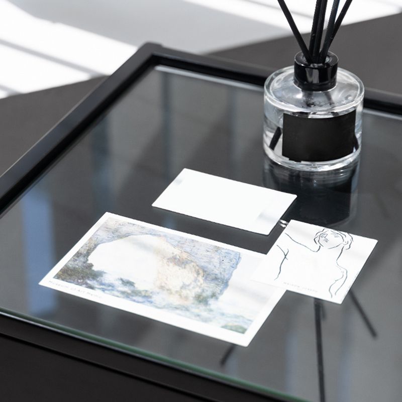 1 Drawer Glass Top Night Table Modern Mirrored Nightstand with Legs .19.7" Tall Clearhalo 'Bedroom Furniture' 'furn' 'furn_night_stand' 'Furniture' 'night_stand' 'Nightstands' 1200x1200_48512d7d-c996-494d-8f59-e7010a0e7fed