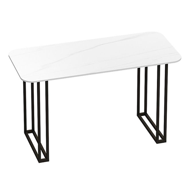 Traditional Luxury Dining Table White Sintered Stone Table with Metal Base for Dining Room Clearhalo ' dining_table' 'Dining Tables & Seating' 'Dining Tables' 'furn' 'furn_dining_table' 'Furniture' 'furniture_dining_table' 'Kitchen & Dining Furniture' 'kitchen&dining_furn' 'kitchen' 'kitchen_dining_table' 1200x1200_4851e996-1d04-4842-9095-8dd08662b8aa