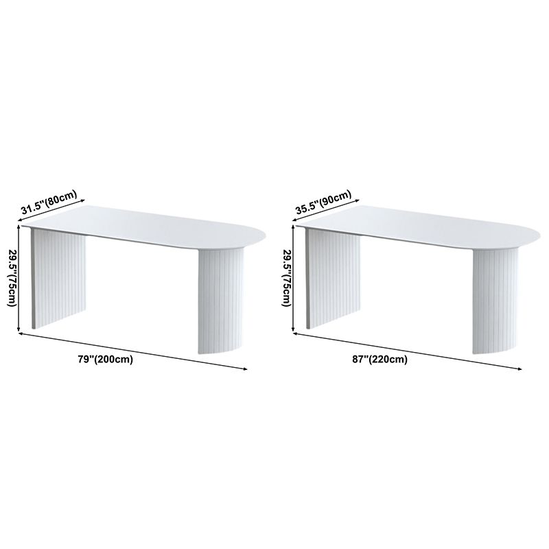 White Irregular Shape Dining Table Wooden Island Table with Double Pedestal for Restaurant Clearhalo ' dining_table' 'Dining Tables & Seating' 'Dining Tables' 'furn' 'furn_dining_table' 'Furniture' 'furniture_dining_table' 'Kitchen & Dining Furniture' 'kitchen&dining_furn' 'kitchen' 'kitchen_dining_table' 1200x1200_48524c78-a855-464a-bd3d-78397414831b
