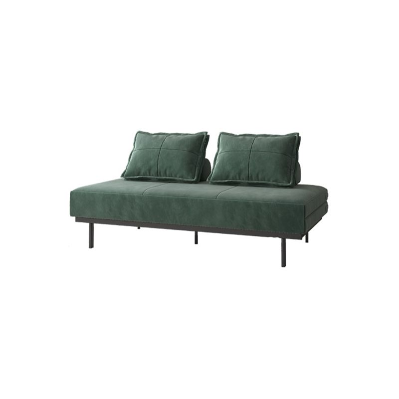 Divano futon scandinavo Futon Tessuto cuscino senza bracciole con un divano dormiente cromata