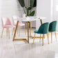 Glam Style 16.5'' Wide Dining Room Chair Solid Back Side Chair with 4 Legs for Home Use Clearhalo ' kitchen&dining_furn' 'Dining Chairs' 'Dining Tables & Seating' 'dining_chair' 'furn' 'furn_dining_chair' 'Furniture' 'furniture_dining_chair' 'Kitchen & Dining Furniture' 'kitchen' 1200x1200_48568f8c-f636-4762-bc6b-91343b671567