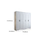White Engineered Wood Wardrobe Closet Modern Wardrobe Armoire