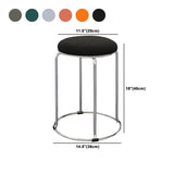 Contemporary Standard Ottoman Velvet Scratch Resistant Whole Colored Round Ottoman Clearhalo 'furn' 'furn_ottomans_poufs' 'Furniture' 'Living Room Furniture' 'Ottomans & Poufs' 'ottomans_poufs' 1200x1200_48588164-1f03-41bc-9886-ab1a3c01b77d