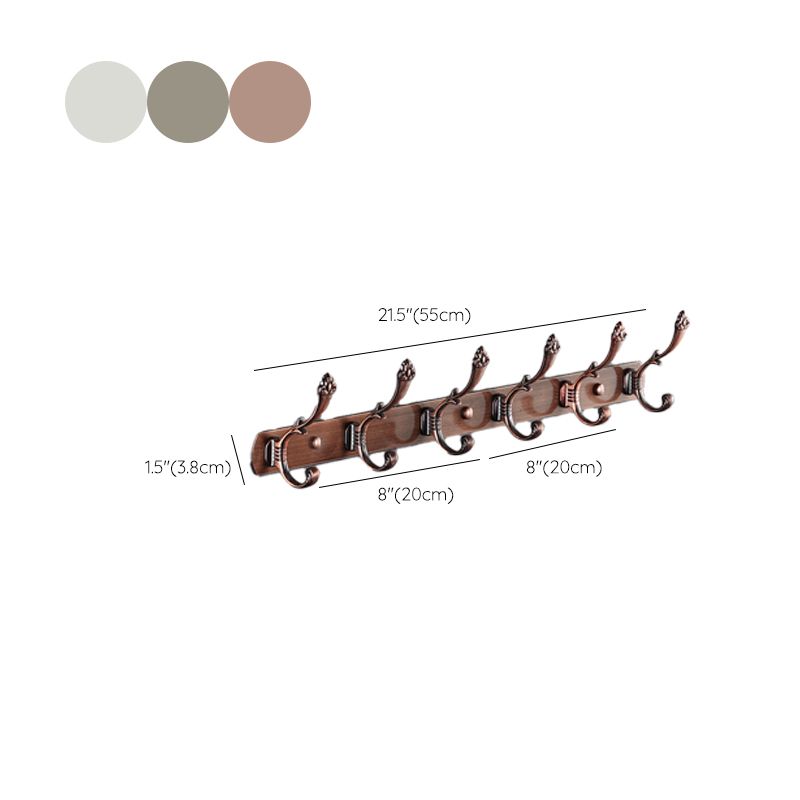 Pastilla de pelaje de pared enmarcada con metal de colgilla moderna con ganchos