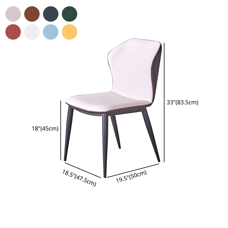 Modern Leather Home Side Chair Matte Finish Wingback Dining Chairs (Set of 2) Clearhalo ' kitchen&dining_furn' 'Dining Chairs' 'Dining Tables & Seating' 'dining_chair' 'furn' 'furn_dining_chair' 'Furniture' 'furniture_dining_chair' 'Kitchen & Dining Furniture' 'kitchen' 1200x1200_485c0d62-bfad-429d-954a-0eb013e035be
