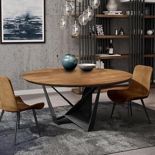 Contemporary Dining Table Round Solid Wood Dinner Table for Home Kitchen Dinner Clearhalo 'Dining Tables & Seating' 'Dining Tables' 'dining_table' 'furn' 'furn_dining_table' 'Furniture' 'Kitchen & Dining Furniture' 1200x1200_485caec1-7dd6-4743-a3e1-4e315292f746