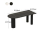 Stone Contemporary Free Form Dinner Table Matte Finish Table for Home Clearhalo 'Dining Tables & Seating' 'Dining Tables' 'dining_table' 'furn' 'furn_dining_table' 'Furniture' 'furniture_dining_table' 'Kitchen & Dining Furniture' 'kitchen' 'kitchen_dining_table' 1200x1200_485de8e1-532e-4c81-bc93-9f5570703d85