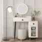 Contemporary Vanity Dressing Table Slate Top Make-up Vanity with Drawer