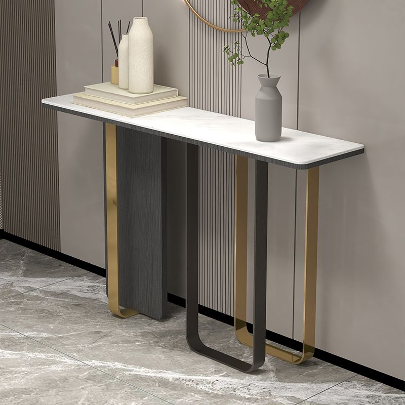 Tabella della console contemporanea da 13 "W TABELLO DI SOLO DEL RECTALLANGE BIANCO
