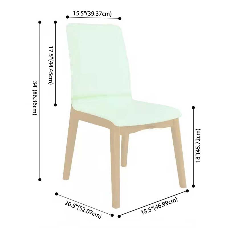 Faux Leather Contemporary Dining Room Chair Matte Finish Parsons Dining Chair Clearhalo ' kitchen&dining_furn' 'Dining Chairs' 'Dining Tables & Seating' 'dining_chair' 'furn' 'furn_dining_chair' 'Furniture' 'furniture_dining_chair' 'Kitchen & Dining Furniture' 'kitchen' 1200x1200_4860bafc-e879-468c-9bf9-3274e59bc777
