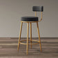 Nordic Style Upholstered Fabric Stools Armless Round Barstools for Home Use Clearhalo 'Bar Furniture' 'Bar Stools' 'bar_stools' 'furn' 'furn_bar_stools' 'Furniture' 'furniture_bar_stools' 'Kitchen & Dining Furniture' 1200x1200_4861966c-4357-4a49-9d05-7a2b60edc018