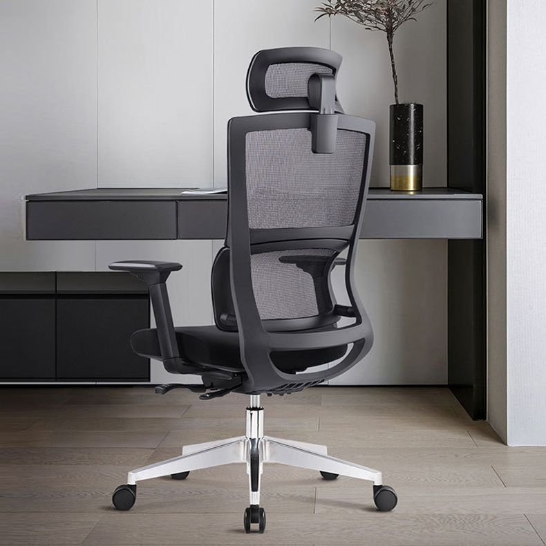 Executive Mid Back Office Chair Tilt Mechanism with Headrest Office Chair Clearhalo 'furn' 'furn_office_chair' 'Furniture' 'Office Chairs' 'Office Furniture' 'office_chair' 1200x1200_486778f0-a289-487d-8bb2-88c7412b9649