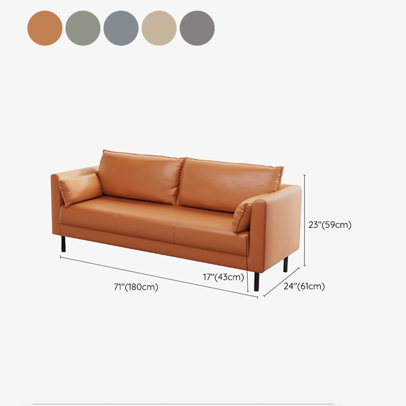 Square Amleat canapé appartement en cuir pour le salon