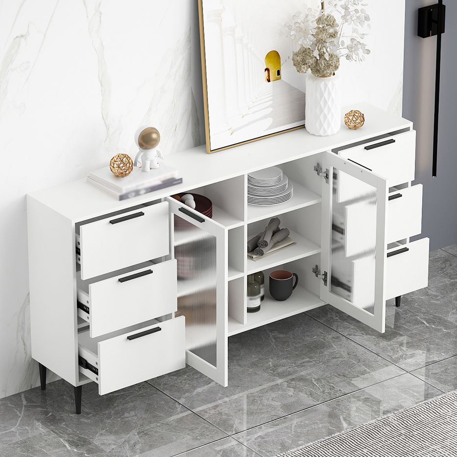 Living Room 32-inch Height Sideboard Contemporary Style Artificial Wood Cupboard Clearhalo 'buffet_sideboard' 'Buffets & Sideboards' 'furn' 'furn_buffet_sideboard' 'Furniture' 'furniture_buffet_sideboard' 'Kitchen & Dining Furniture' 1200x1200_4868f4c8-44df-4551-8e1c-aef4529a24d6