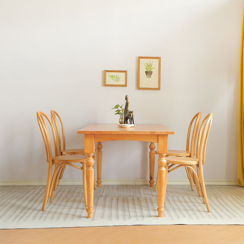 Rectangle Wood Top Dining table Modern Natural Finish Legs Dining Room Table Clearhalo 'Dining Tables & Seating' 'Dining Tables' 'dining_table' 'furn' 'furn_dining_table' 'Furniture' 'Kitchen & Dining Furniture' 1200x1200_486909b7-dc5f-4c32-95cf-5337d62f0cf6