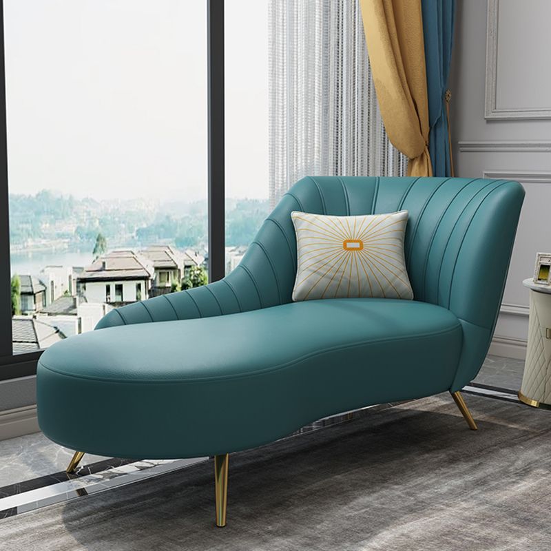 Modern Leather Chaise Lounge Upholstered Lounge with Flared Arms for Bedroom Clearhalo 'Chairs & Seating' 'Chaise Lounge' 'chaise_lounge' 'furn' 'furn_chaise_lounge' 'Furniture' 'Living Room Furniture' 1200x1200_48696702-a8ea-4eca-aad0-1c4366ca8ee9
