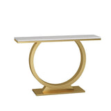 Glam Console Accent Table Antique Finish Sofa Console Table with Shelf