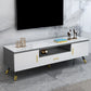 Open Storage 18" H TV Stand , Faux Wood TV Stand Console in Grey / White Clearhalo 'furn' 'furn_tv_stands_entertainment_centers' 'Furniture' 'Living Room Furniture' 'TV Stands & Entertainment Centers' 'TV Stands & Media Storage Furniture' 'tv_stands_entertainment_centers' 1200x1200_48699a18-5258-45f2-9ccf-b81c6ddf0ad6