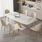 Nordic Dining Room Set 1/4/5/6/7 Pcs Stone Dining Room Furniture