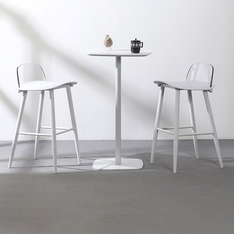 Modern Armless Backrest Counter Stool Iron Cafe Bar Stool with Acrylic Seat and Pedal Clearhalo 'Bar Furniture' 'Bar Stools' 'bar_stools' 'furn' 'furn_bar_stools' 'Furniture' 'furniture_bar_stools' 'Kitchen & Dining Furniture' 1200x1200_486a5826-b508-405b-a8c0-eff9806dc6ba