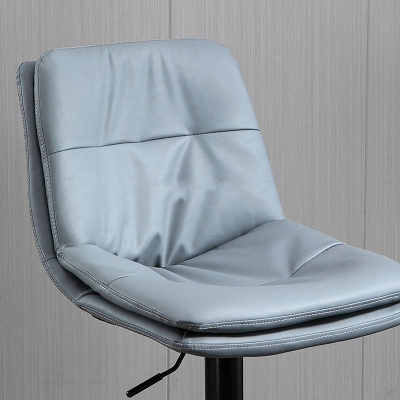 Modern Leather Bar Stool Swivel Bucket Adjustable Height Full Back Counter Stool Clearhalo 'Bar Furniture' 'Bar Stools' 'bar_stools' 'furn' 'furn_bar_stools' 'furniture_bar_stools' 'Kitchen & Dining Furniture' 'kitchen&dining_furn' 'kitchen' 'kitchen_furn' Furniture' 1200x1200_486c9b3d-6075-4bb3-ac0b-a65616b4b88f