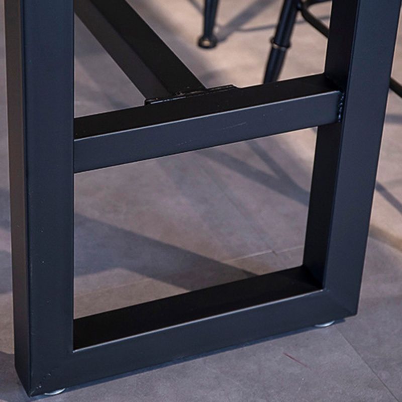 Industrial Style Rectangle Bar Table Solid Wood Bar Dining Table with Footrest Clearhalo 'Bar Furniture' 'Bar Tables' 'bar_tables' 'furn' 'furn_bar_tables' 'Furniture' 'Kitchen & Dining Furniture' 1200x1200_486cf8f5-adbc-457b-b6b4-40af940762a9