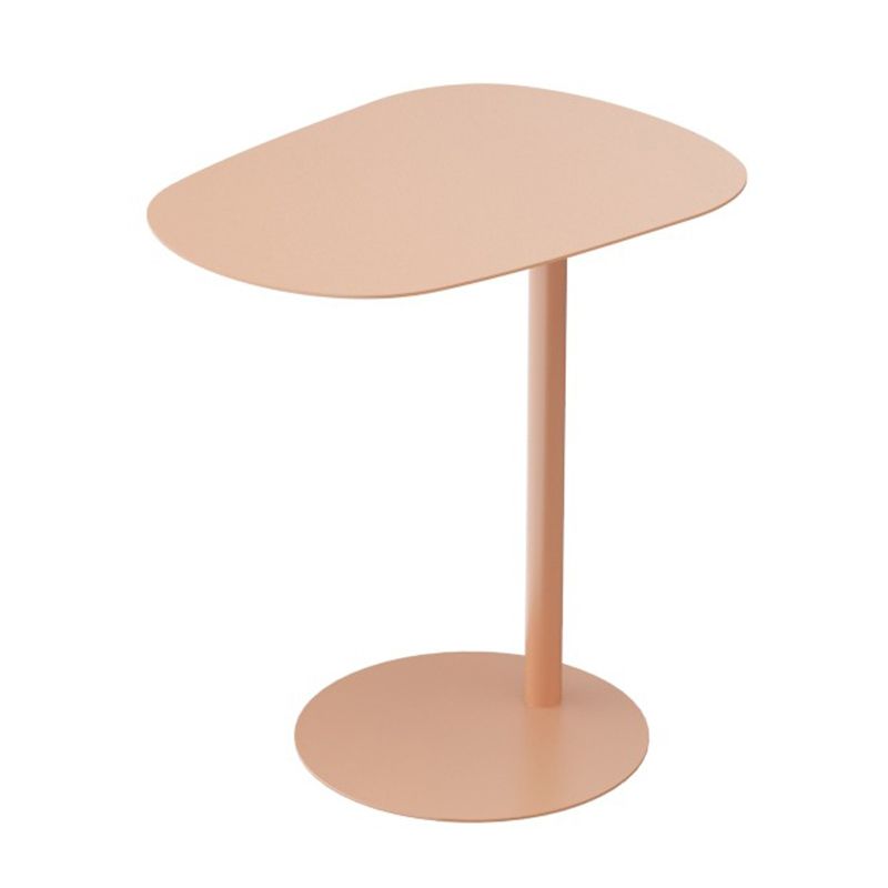 19.69 "A largo geometrico lato metallico tavolo moderno della metà del secolo tavolo da piedistallo