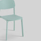 Modern Style Chair Dining Open Back Armless Chair for Kitchen with Plastic Legs