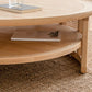 15"H Contemporary Cocktail Table Round Solid Wood Single Coffee Table Clearhalo 'Coffee & Accent Tables' 'Coffee Tables' 'coffee_tables' 'furn' 'furn_coffee_tables' 'Furniture' 'Living Room Furniture' 1200x1200_48707656-6f29-4350-8247-5e79e1d05668