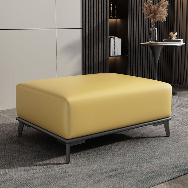 Home Contemporary Rectangular Ottoman Leather Foot Stool with Legs Clearhalo 'furn' 'furn_ottomans_poufs' 'Furniture' 'Living Room Furniture' 'Ottomans & Poufs' 'ottomans_poufs' 1200x1200_487219ac-04da-461b-80c0-436fcf77dc84