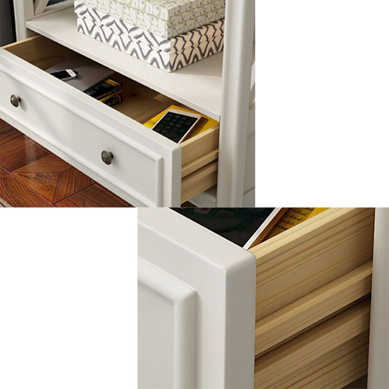 Libreria in stile rettangolo in legno massiccio