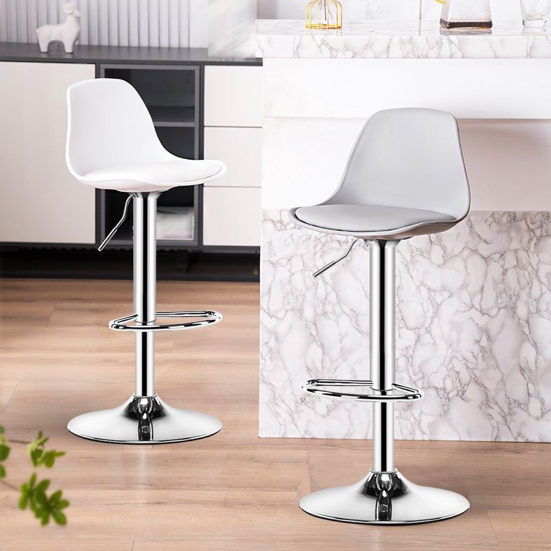 Metal Contemporary Kitchen Dining Room Armless Stool Adjustable Height Barstool Clearhalo 'Bar Furniture' 'Bar Stools' 'bar_stools' 'furn' 'furn_bar_stools' 'Furniture' 'furniture_bar_stools' 'Kitchen & Dining Furniture' 1200x1200_487310f9-e108-4d73-a00a-2533f6ae9474