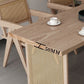 Modern Rectangle Wood Dining Table 1/4/5/6 Pieces Dining Set for Dining Room