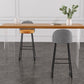 Mesa de comedor rectangular contemporánea para bar, mesa de bar de madera para interiores con pedestal doble acrílico