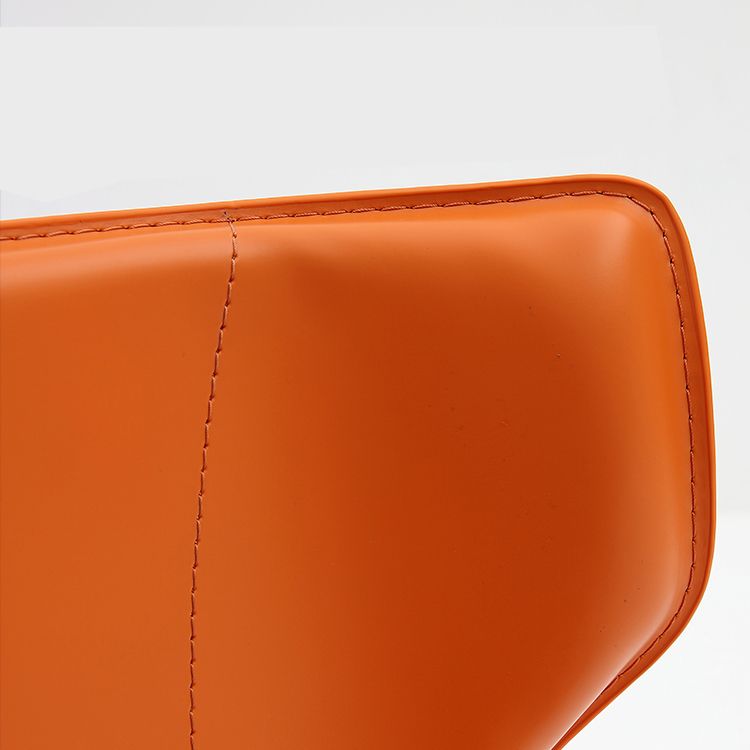 Contemporary Style Dining Chair Armless Metal Wingback Chair for Kitchen Clearhalo ' kitchen&dining_furn' 'Dining Chairs' 'Dining Tables & Seating' 'dining_chair' 'furn' 'furn_dining_chair' 'Furniture' 'furniture_dining_chair' 'Kitchen & Dining Furniture' 'kitchen' 1200x1200_4876c96b-8146-4d57-ae73-beca61ec0288