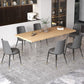 Modern Solid Wood Tabletop Dining Table for Small Space Acrylic Base Clearhalo 'Dining Tables & Seating' 'Dining Tables' 'dining_table' 'furn' 'furn_dining_table' 'Furniture' 'Kitchen & Dining Furniture' 1200x1200_48771b03-7d6b-44ec-9806-11da07b7ad82