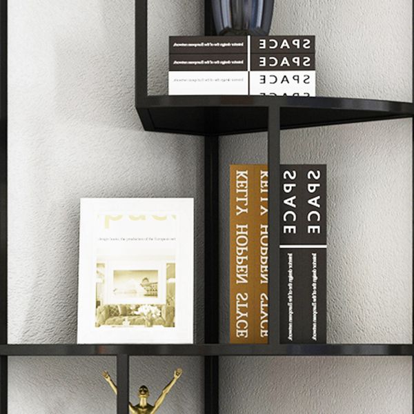 Industrial Metal Corner Bookshelf Open Vertical Bookshelf for Living Room Clearhalo 'Bookcases' 'furn' 'furn_bookcases' 'Furniture' 'furniture_bookcases' 'kitchen' 'kitchen_bookcases' 'Living Room Furniture' 'Office Furniture' 1200x1200_4878cbce-d476-4cb1-aa71-f2641cc02c78