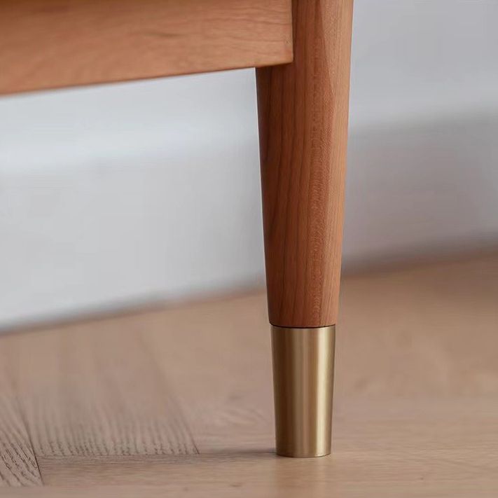 4 Doors 1 Drawer Sideboard Pine Wood Glam Style Cupboard for Dining Room