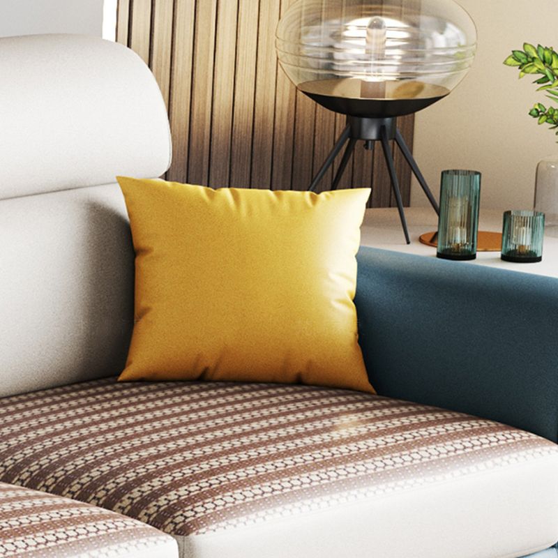 Modern Faux Leather Square Arm Sofa/Sectional for Apartment, Living Room Clearhalo 'furn' 'furn_sectionals' 'Furniture' 'furniture_sectionals' 'Living Room Furniture' 'Sectionals' 1200x1200_487c2848-b2ac-4055-bae6-a208d52ba6e2