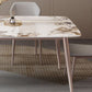 Modern White Stone Rectangular Kitchen Dining Table for Dining Hall Clearhalo 'Dining Tables & Seating' 'Dining Tables' 'dining_table' 'furn' 'furn_dining_table' 'Furniture' 'Kitchen & Dining Furniture' 1200x1200_488027dc-142b-4c58-84c2-20d209c094a4
