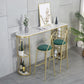 Glam Specialty Bar Dining Table Stone Bistro Bar Table with Shelves Clearhalo 'Bar Furniture' 'Bar Tables' 'bar_tables' 'furn' 'furn_bar_tables' 'Furniture' 'Kitchen & Dining Furniture' 1200x1200_48803695-3bda-482d-8152-537e25fef71c