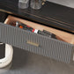 2 Drawers Glam Style TV Stand Stone Wall-mounted TV Cabinet with Door Clearhalo 'furn' 'furn_tv_stands_entertainment_centers' 'Furniture' 'Living Room Furniture' 'TV Stands & Entertainment Centers' 'TV Stands & Media Storage Furniture' 'tv_stands_entertainment_centers' 1200x1200_4880c491-5cb3-4fac-905b-eaf986510b9a