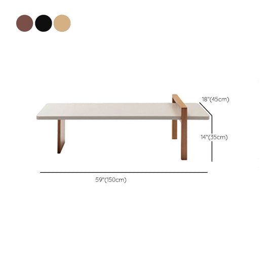 Mesa de cóctel de café contemporánea mesa de café de madera maciza